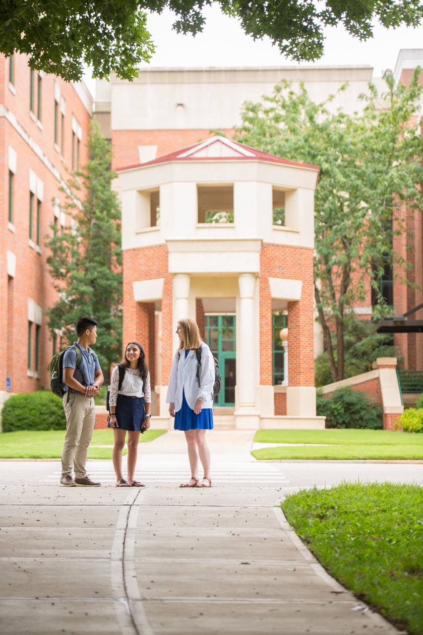 Students standing