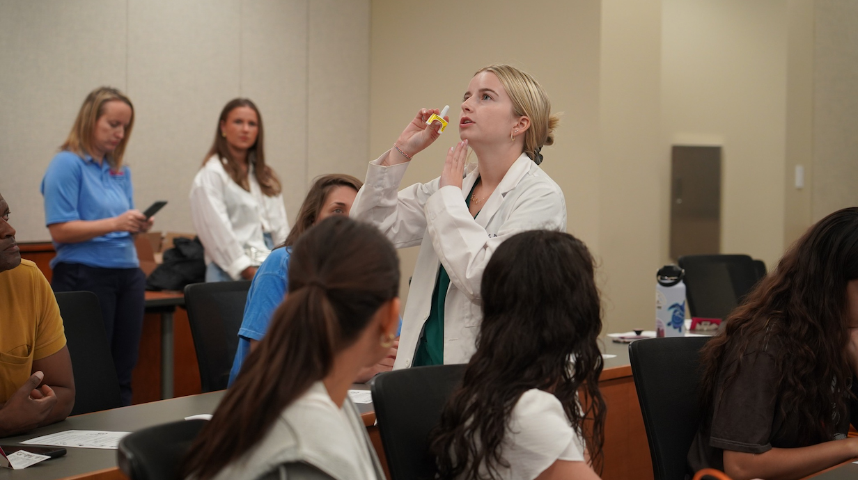 student narcan demonstration