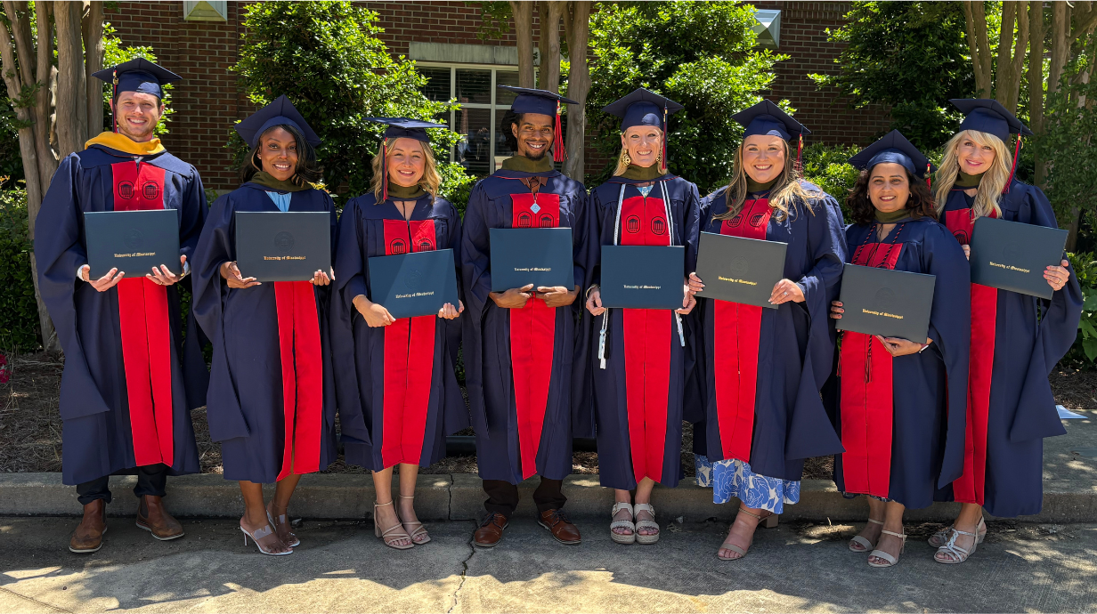 group photo of Students who earned the master’s degrees in Dietary Supplements and Medical Cannabis
