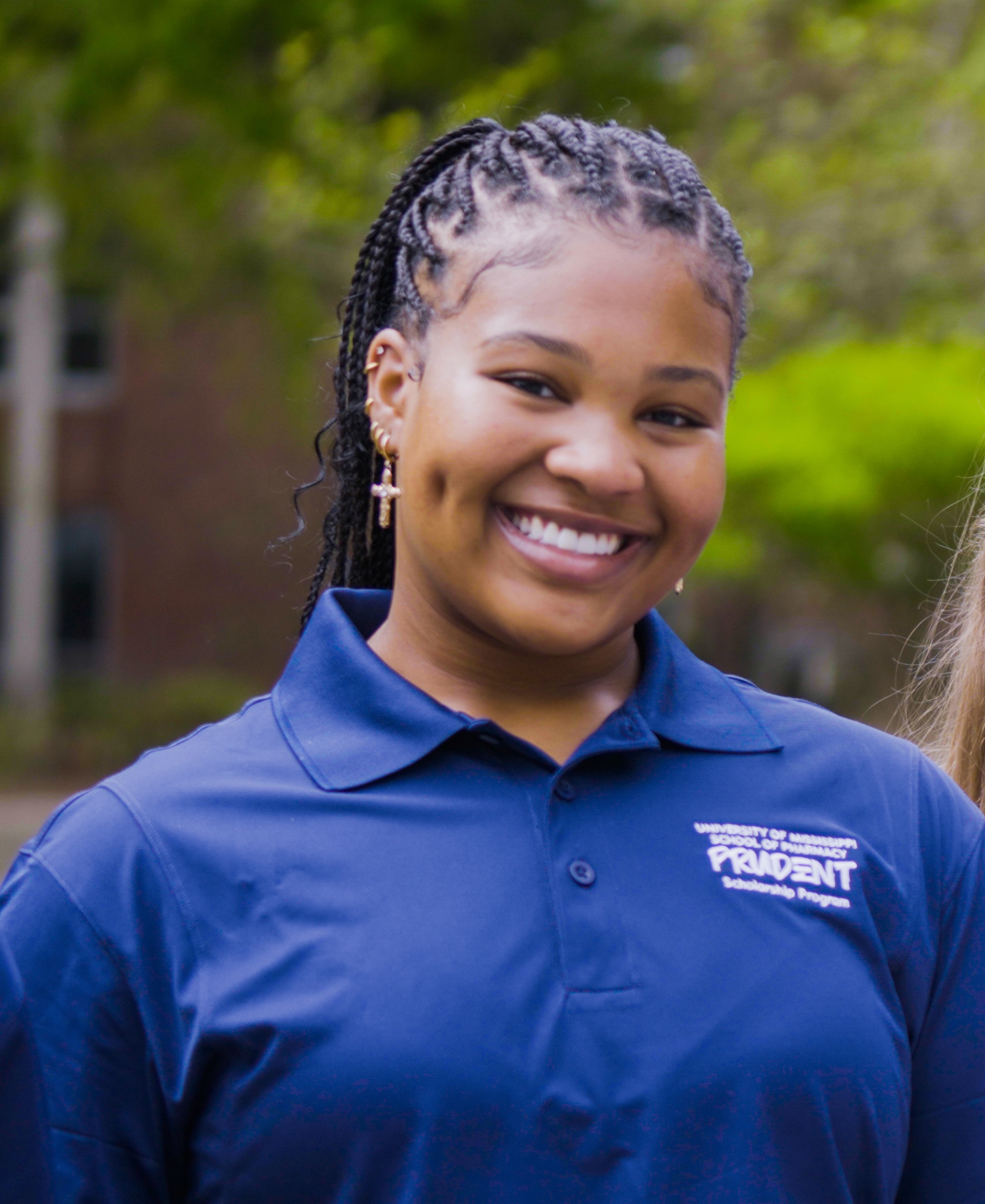 student smiling