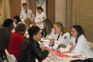 Pharmacy students participated in Script Your Future health fairs as part of the Medication Adherence Team Challenge.