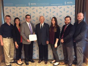 NCPA Student Chapter accepts award