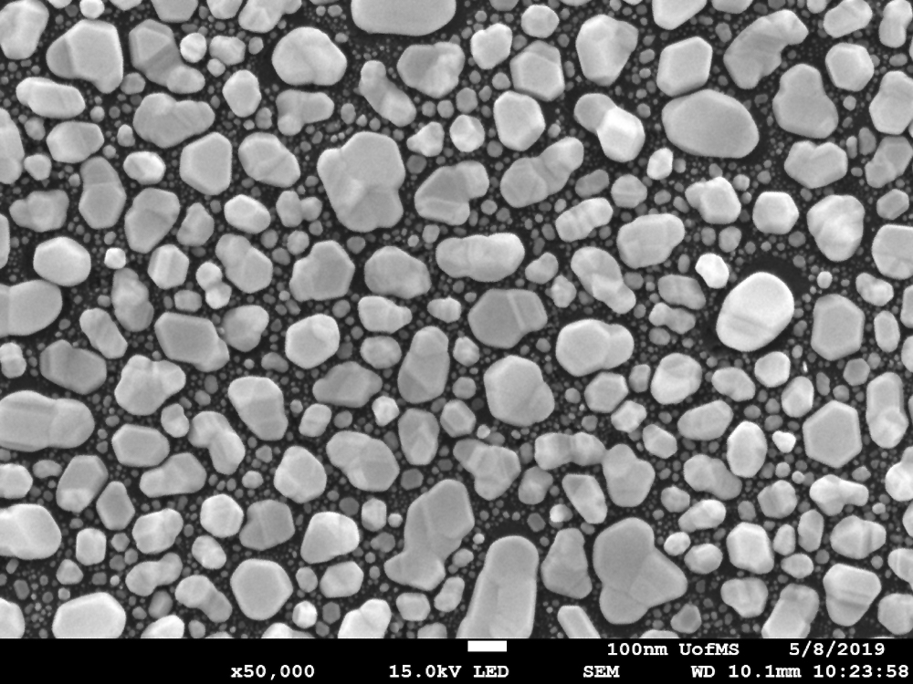 Gold nanoparticles on carbon